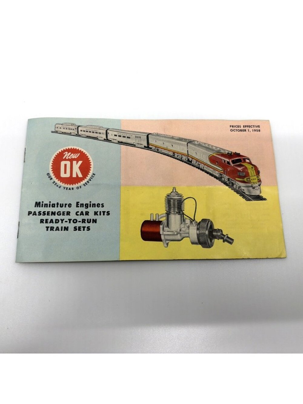 Vintage 1958 OK Cub Model Engines HO Trains Catalog Herkimer Tool & Model Works